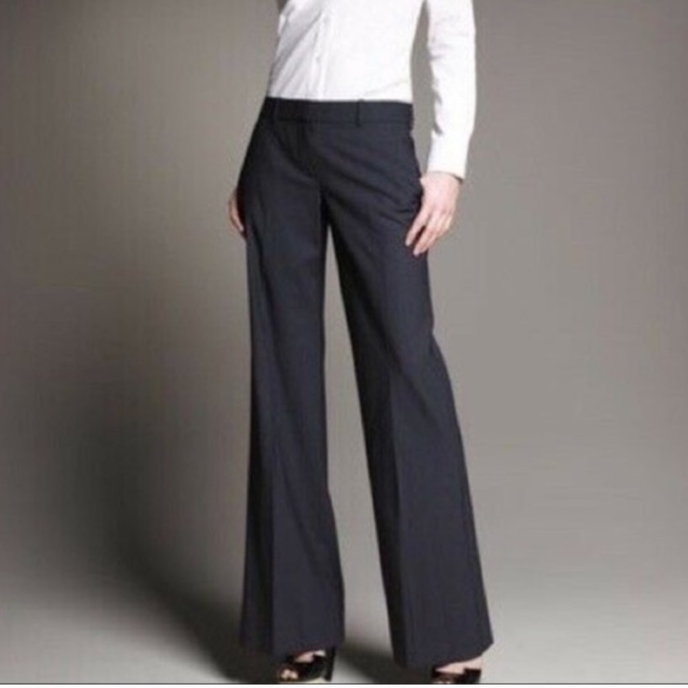 Theory Wide Leg Wool Trousers
